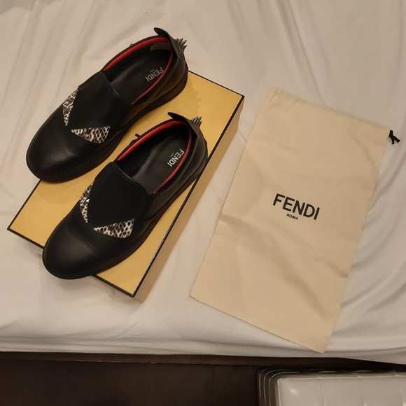 Fendi Monster Sneaker w/Spikes Men US 9 - Picture 4 of 4